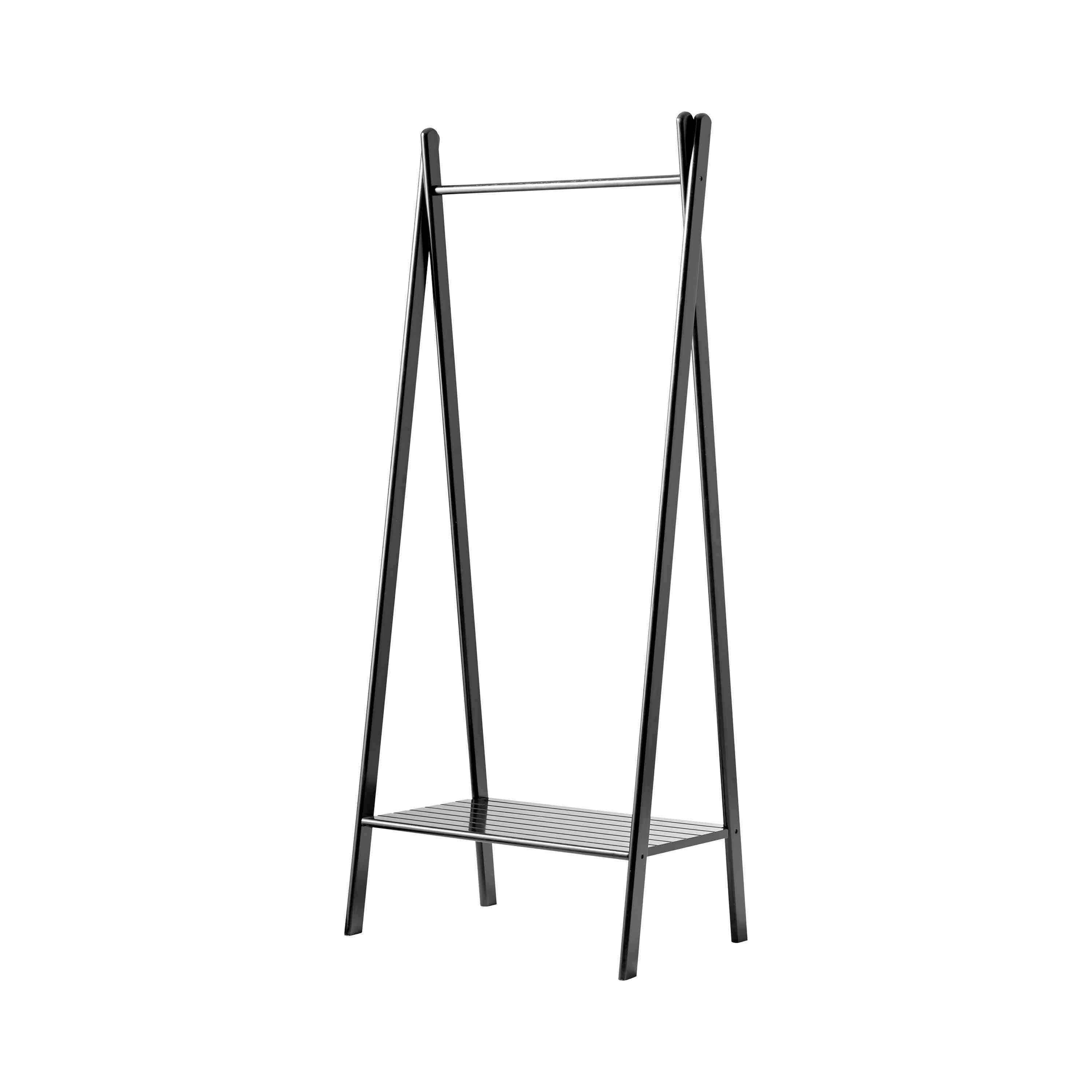 KLEIDERSTÄNDER NOBLE 5167020 - Schwarz, ROMANTIK / LANDHAUS, Holz (74/180/50cm) - MID.YOU