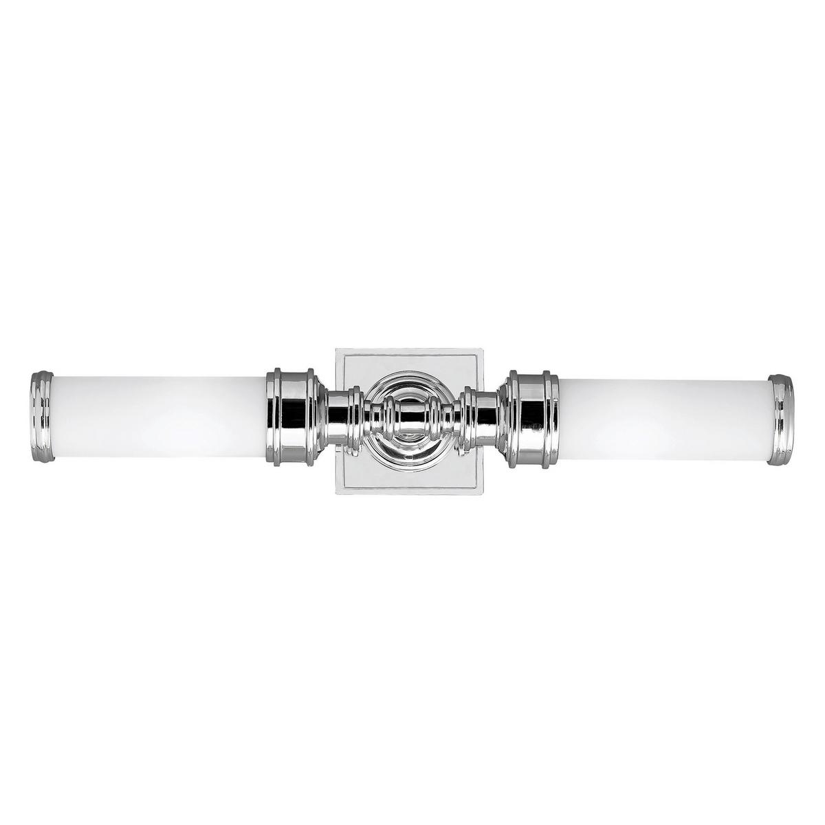 Kupaonska Zidna Svjetiljka Fe-Payn-Or2-Bath - boje kroma, Design, staklo/metal (55,9/12,7/12.7cm)