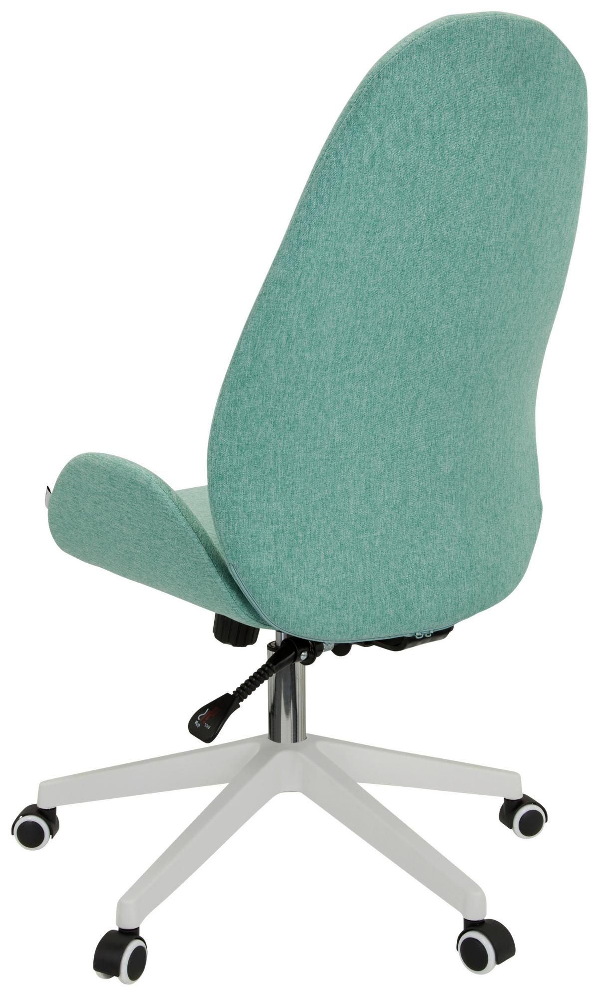 Vrtljivi Stol Avea I, Meta Zelena - bela/metino zelena, Basics, umetna masa/tekstil (56/104/58cm) - MID.YOU