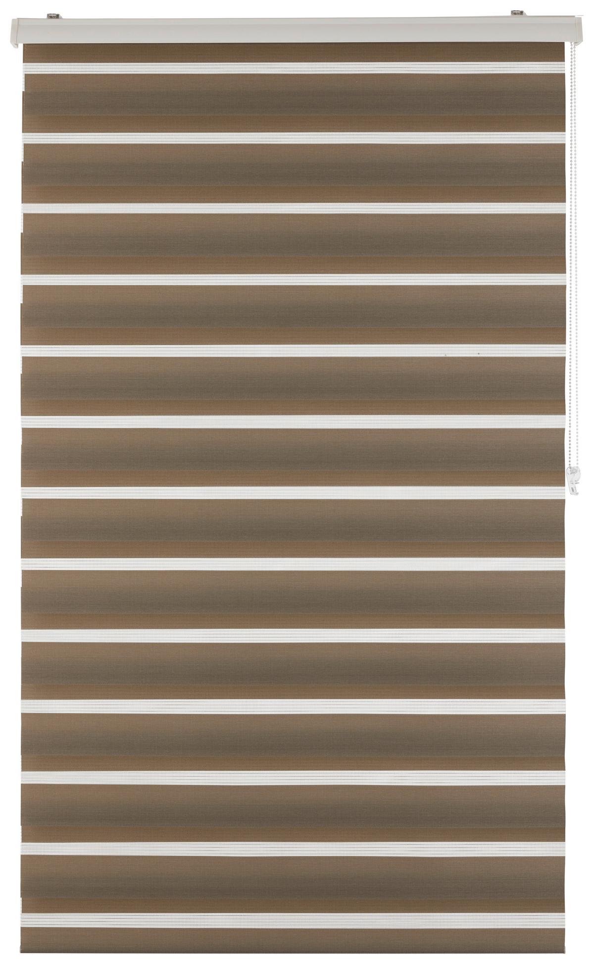 Rulou zebră Thomas - taupe, plastic/textil (100/160cm) - Premium Living