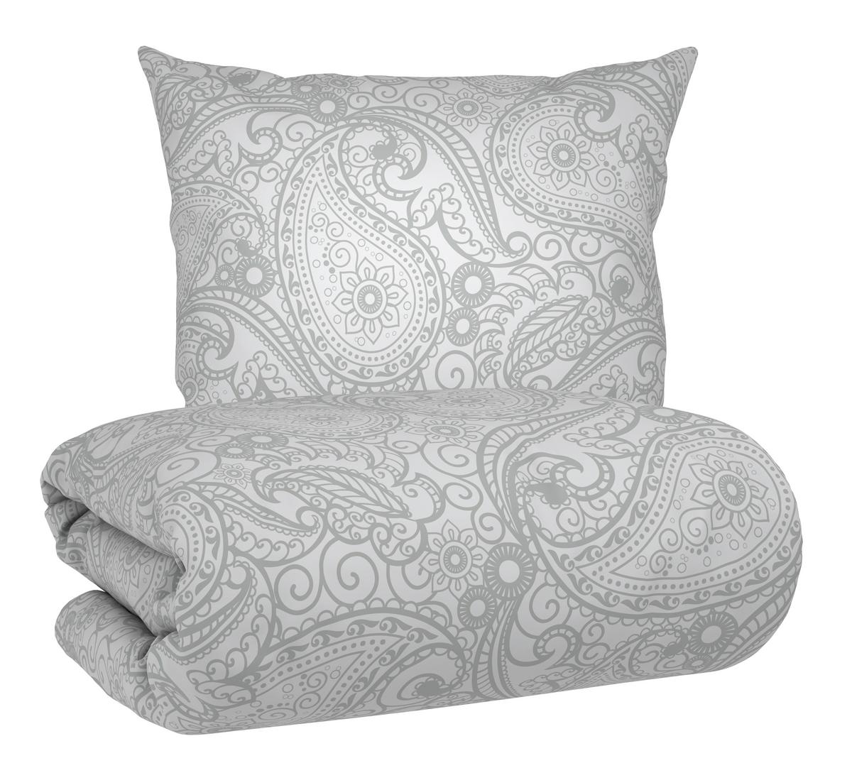Bettwäsche Paisley Salbeigrün ca. 135x200cm - Salbeigrün, Textil (135/200cm) - Mömax