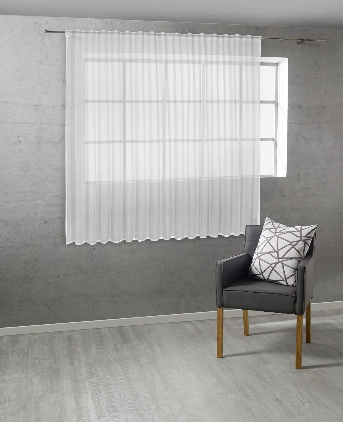Vitrázsfüggöny Leo Store 300/175 - natúr, Konventionell, textil (300/175cm) - Premium Living