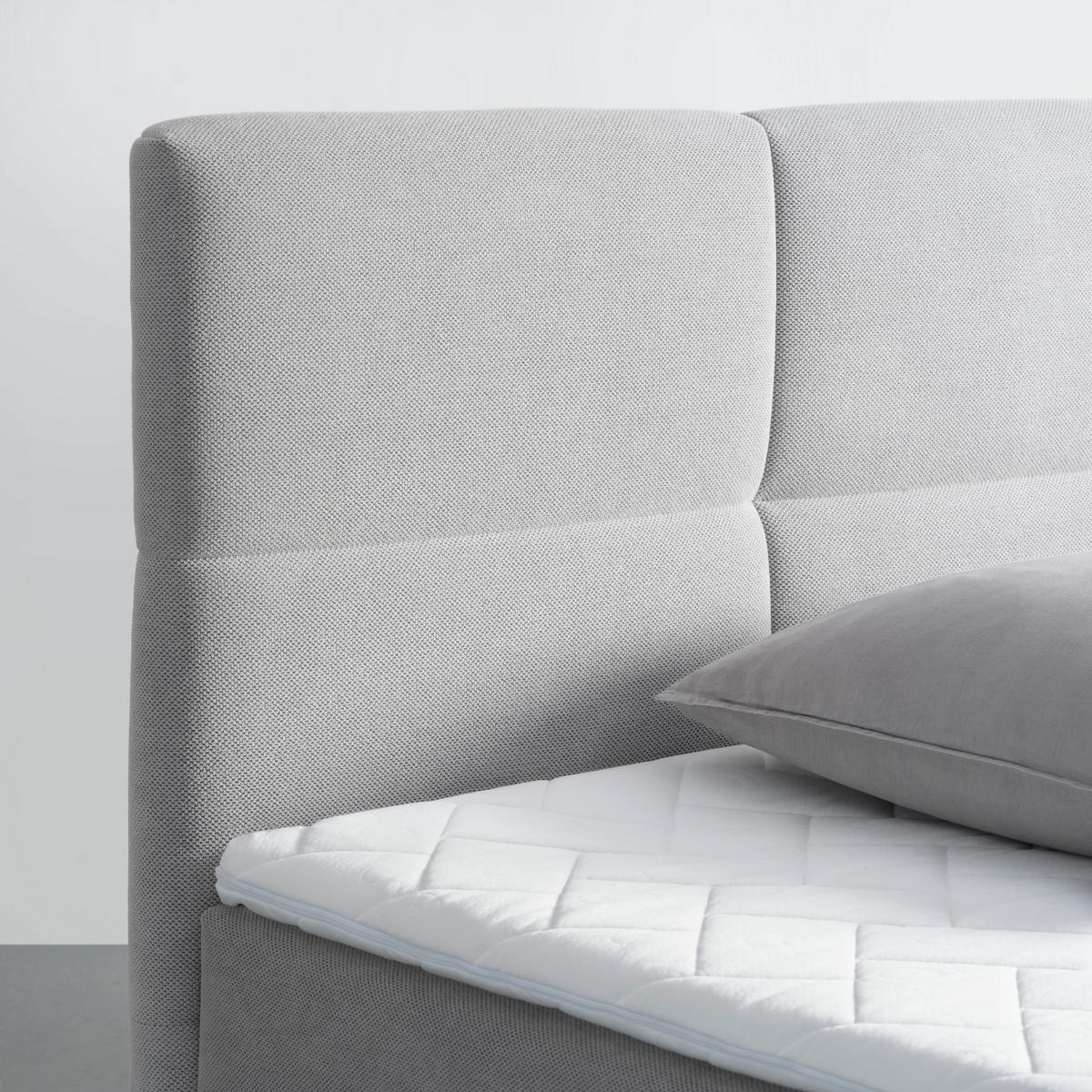Postelja Boxspring Amalfi, 180x200 - črna/svetlo siva, Konvencionalno, umetna masa/tekstil (180/200cm) - Mömax