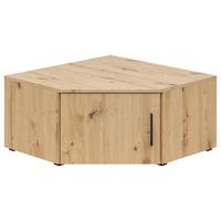 Aufsatzschrank Multistauraum Eiche Artisan - Schwarz/Eiche Artisan, MODERN, Holzwerkstoff/Kunststoff (71,5/35/71,5cm) - Mömax