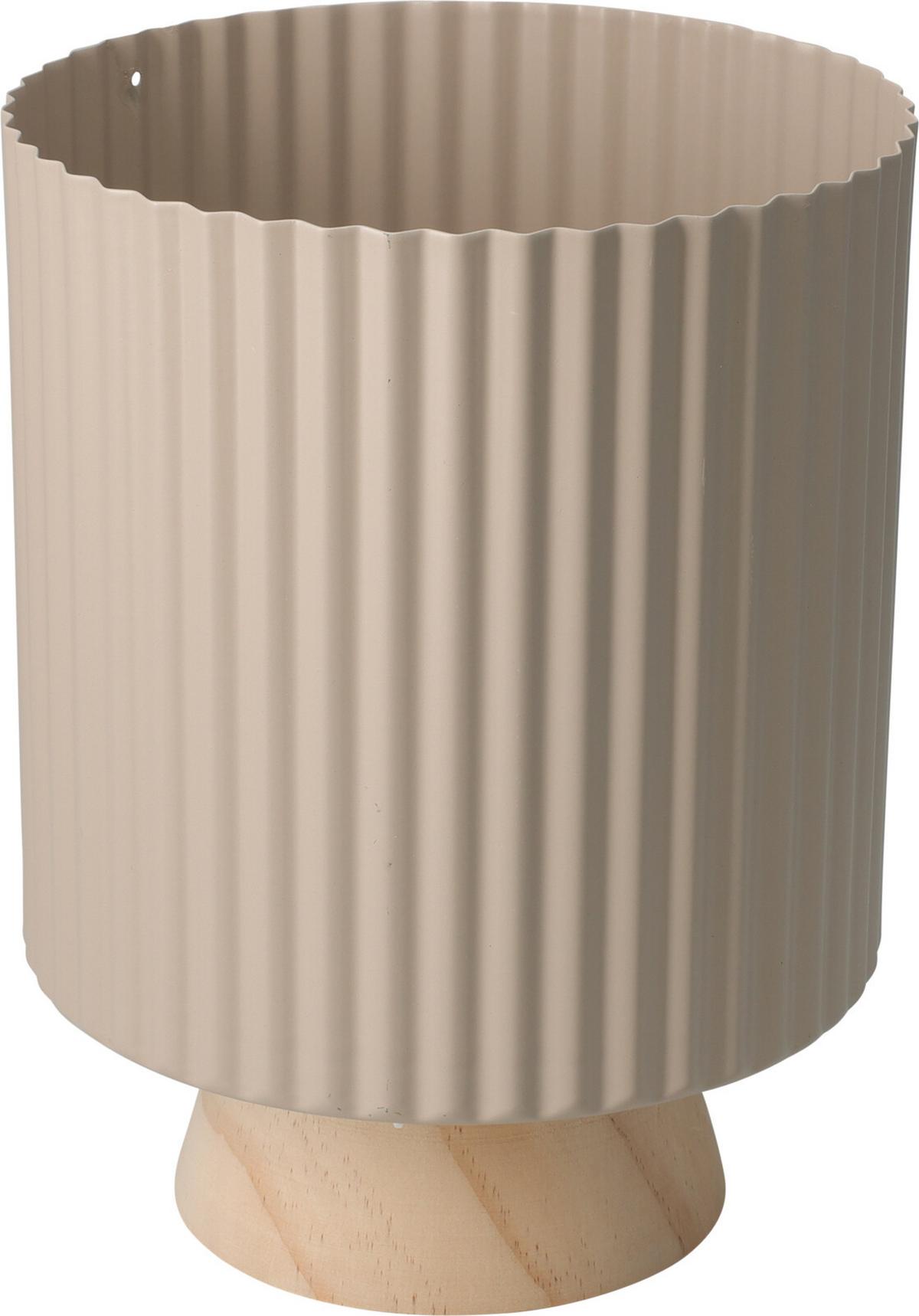 Tegla Za Cvijeće Plato Ø:18cm - bež, Moderno, metal (18/23cm)