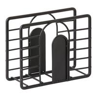 Suport pentru șervețele Blacky - negru, Modern, metal (12,5/5/10cm) - Mömax