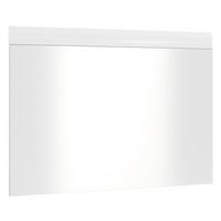 Oglindă MERANO - alb lucios intens, Modern, sticlă/material pe bază de lemn (87/63/1,9cm) - Modern Living