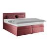 Boxspring Krevet Rossa - prljavo ružičasta/crna, Konvencionalno, drvni materijal/tekstil (180/200cm) - Modern Living