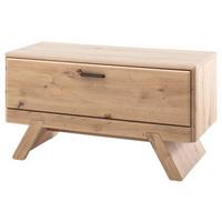 Garderobenbank in Eichefarben - Eichefarben/Anthrazit, Modern, Holzwerkstoff/Metall (89/47/39cm) - Premium Living