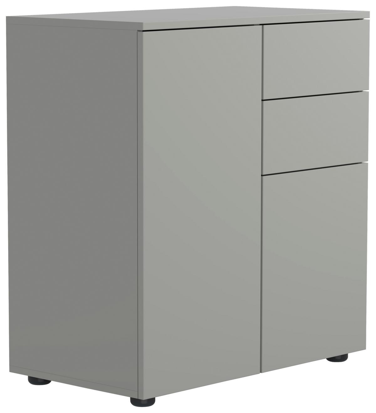 KOMMODE DALOSA - Schwarz/Grau, Design, Holzwerkstoff/Kunststoff (70/77/39cm) - MID.YOU