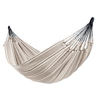 Hängematte Classic Double Hammock Grau/Weiß - Dunkelgrau/Hellgrau, KONVENTIONELL, Textil (160/350cm) - La Siesta