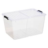 Škatla S Pokrovom Home Box Flex - Ca.50l - prozorno, Konvencionalno, umetna masa (56,7/30,6/39,6cm)