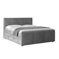 Boxspringbett Bologna ca. 180x200 cm Hellgrau - Hellgrau/Schwarz, MODERN, Holzwerkstoff/Kunststoff (180/200cm) - MID.YOU