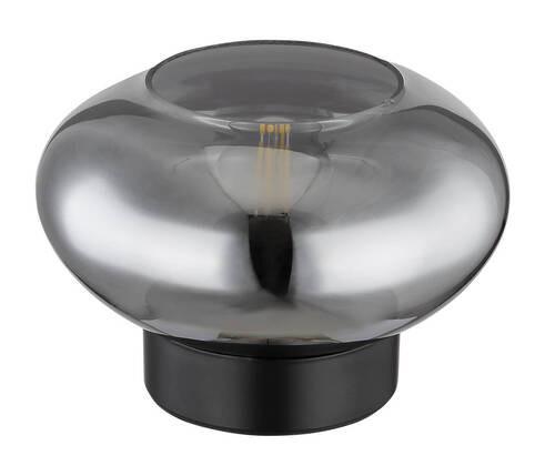 Tischleuchte Shaun in Schwarz max. 40 Watt - Schwarz, Design, Glas/Metall (18/12,5cm) - Globo