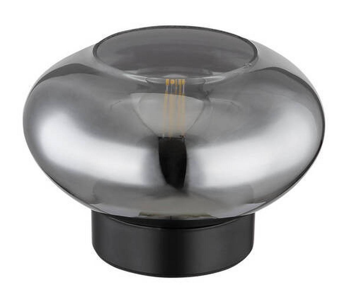 Tischleuchte Shaun in Schwarz max. 40 Watt - Schwarz, Design, Glas/Metall (18/12,5cm) - Globo
