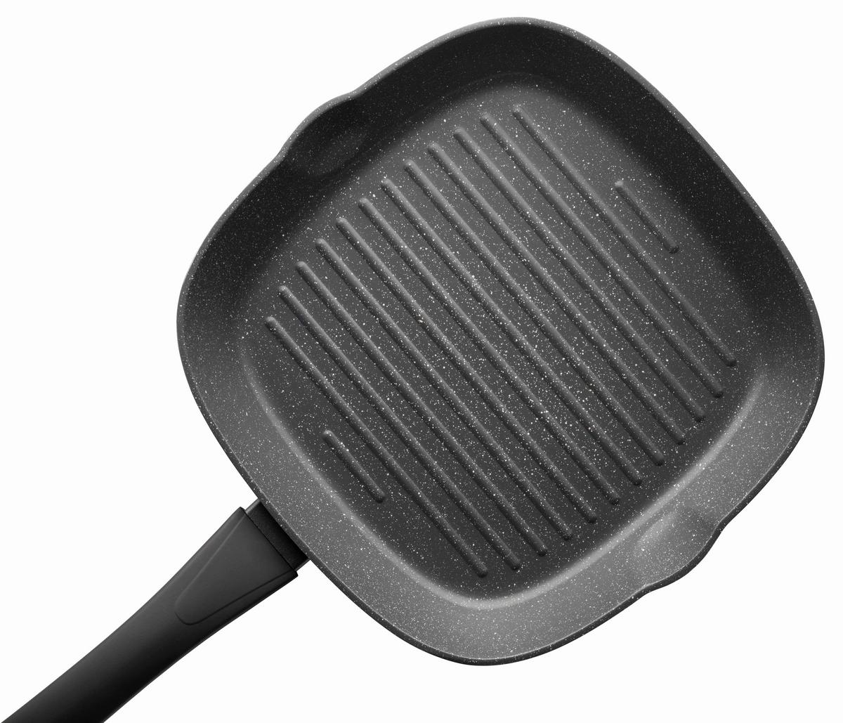 Grillpfanne 935639 - Schwarz, Basics, Metall (28/4,5/28cm) - Mäser