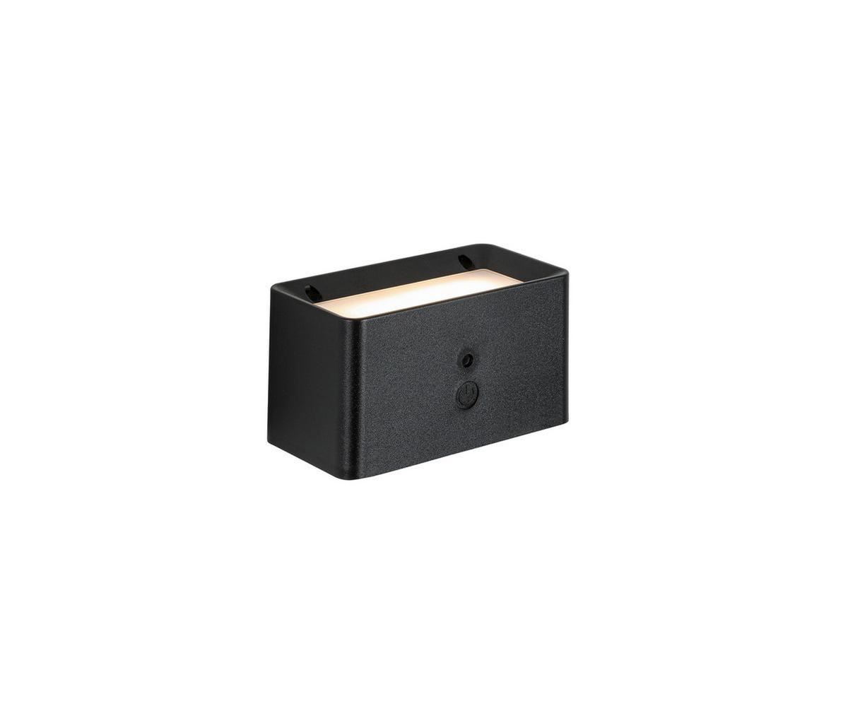 Aplică de perete cu LED Tilou - negru, Modern, plastic/metal (12/6,6/6,5cm) - Mömax