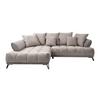 Kutna Garnitura Largo N - crna/taupe, Moderno, tekstil/metal (184/262cm) - Modern Living