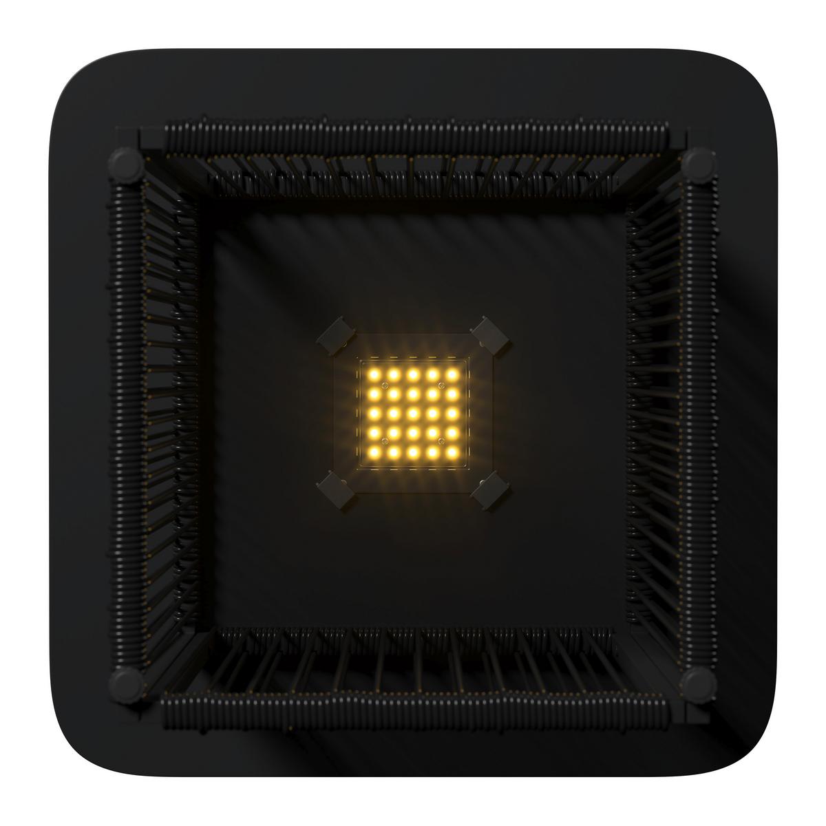 Gartenbeistelltisch Tracy Schwarz Solar - Schwarz, MODERN, Kunststoff/Metall (55/48/55cm) - Bessagi Garden