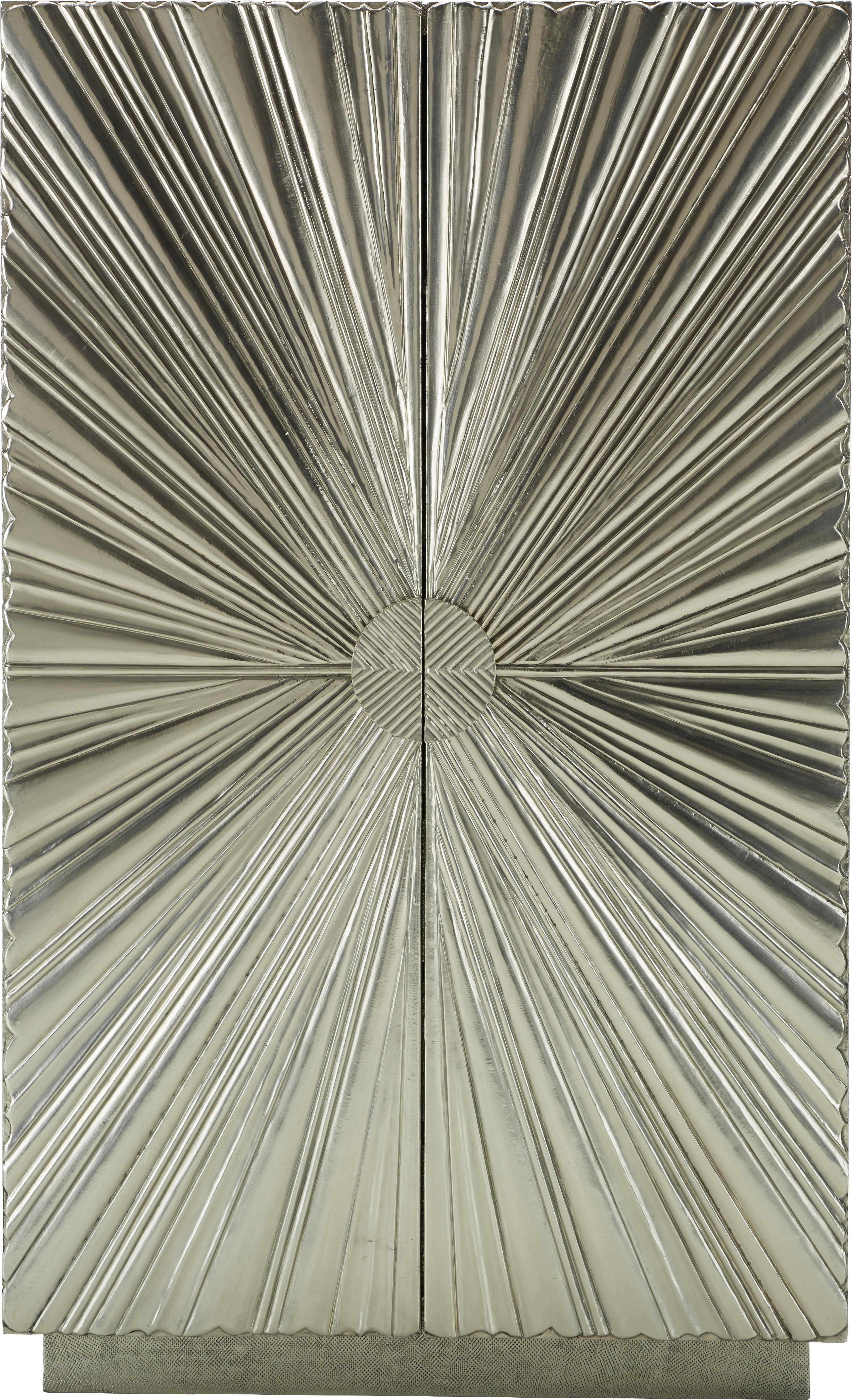 Hochzeitsschrank Silberfarben - Silberfarben, LIFESTYLE, Holz/Holzwerkstoff (90/150/40cm) - Premium Living