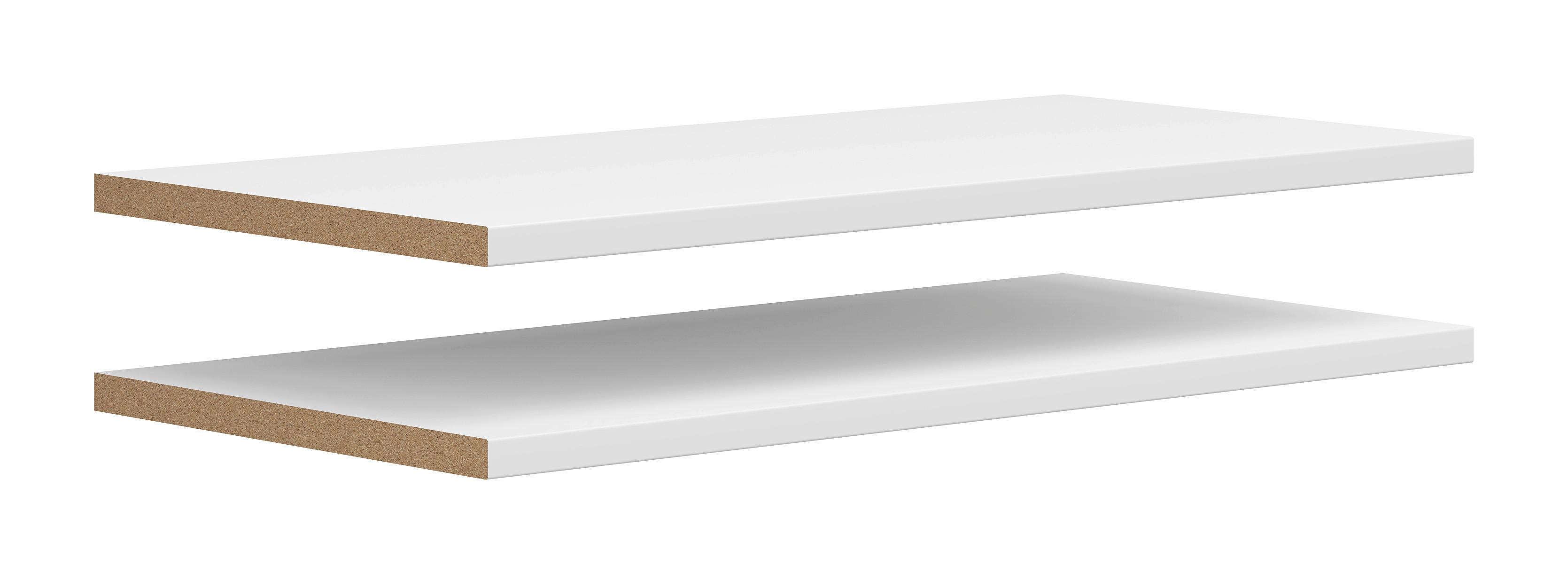 Einlegeboden Multistauraum Weiss matt - Weiss, Modern, Holzwerkstoff (76,9/2,2/36cm)