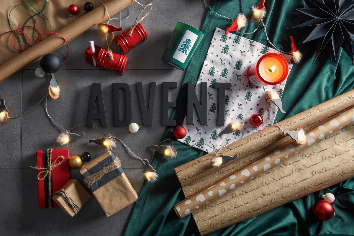 Fényfüzér Vincent - piros/fehér, Konventionell, textil (165cm) - Premium Living