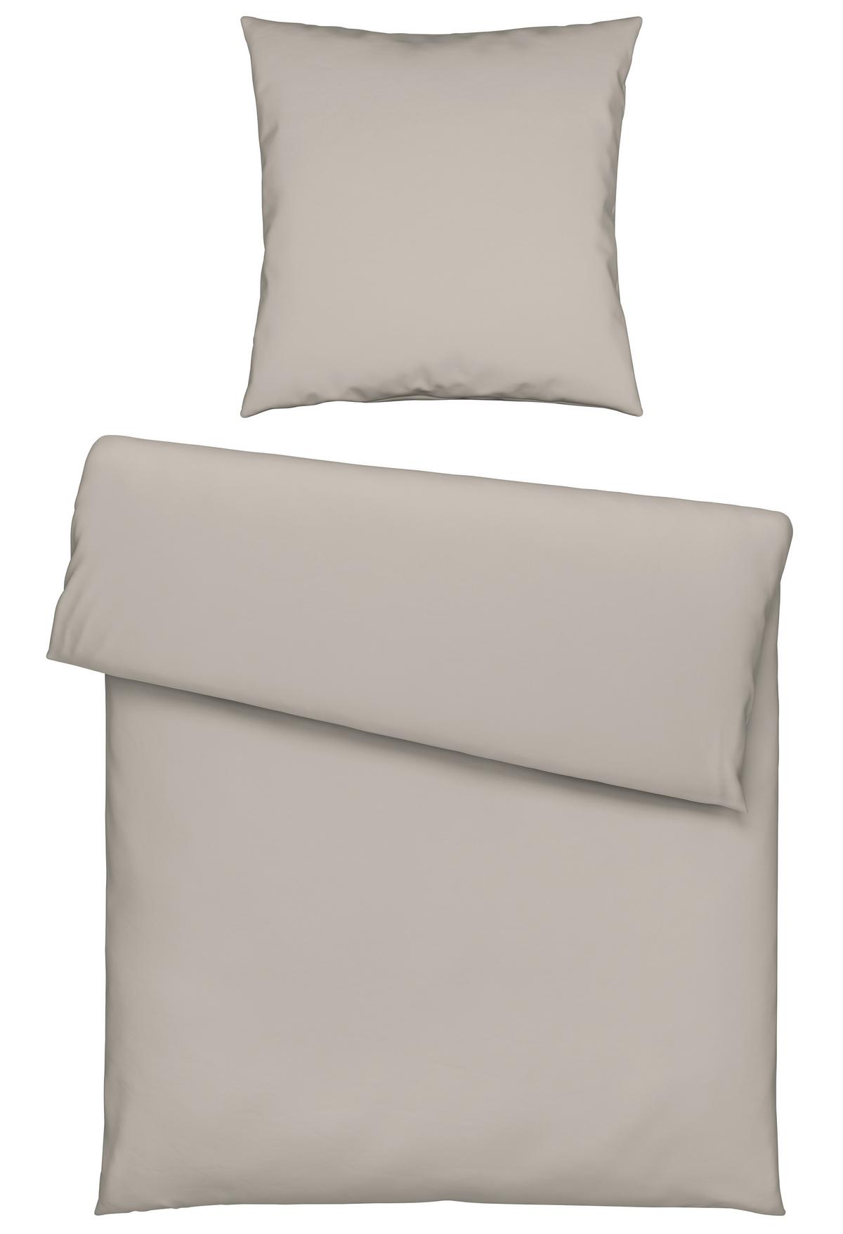 Bettwäsche Bio-Anna Beige ca. 135x200cm - Beige, Natur, Textil (135/200cm) - ecoTree