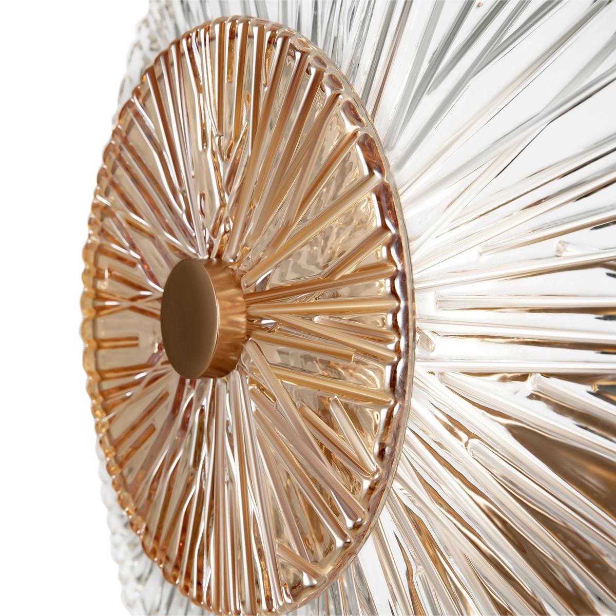 WANDLEUCHTE ASTER - Goldfarben, Basics, Glas/Metall (15,3/28/28cm) - MAYTONI