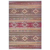 Flachwebeteppich Necla Multicolor ca. 60x90cm - Multicolor, Design, Kunststoff/Textil (60/90cm)