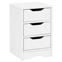 Nočna Omarica Wl5.704, Bela - bela, Moderno, leseni material (31/49/31cm) - MID.YOU