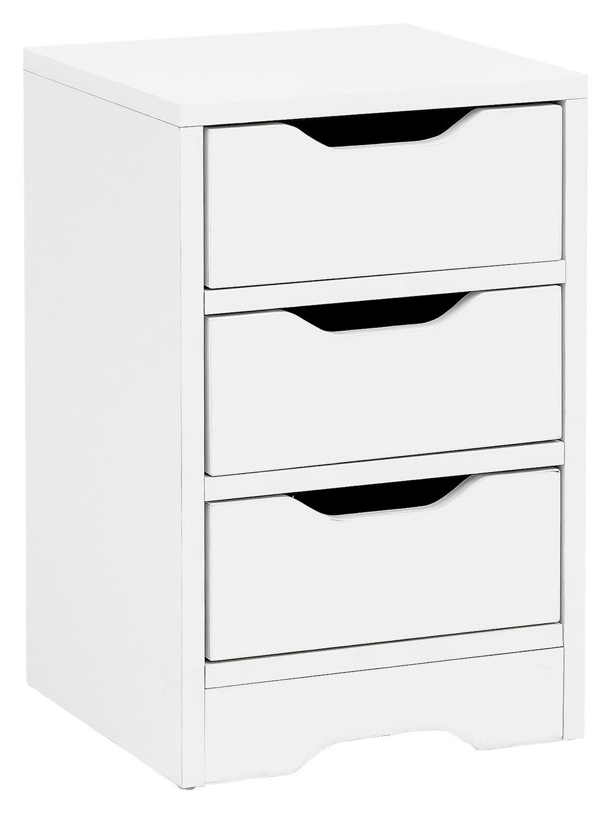 Nočna Omarica Wl5.704, Bela - bela, Moderno, leseni material (31/49/31cm) - MID.YOU