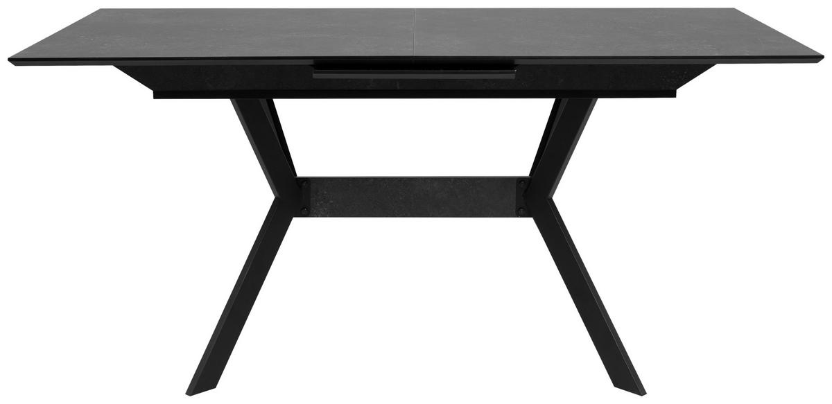 STÓŁ DO JADALNI HARO 80A ROZKŁADANY - czarny, Modern, materiał drewnopochodny/metal (160-200/90/76cm) - MID.YOU