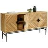SIDEBOARD GATSBY - ljusbrun/svart, Lifestyle, metall/trä (175/90/45cm) - Mömax