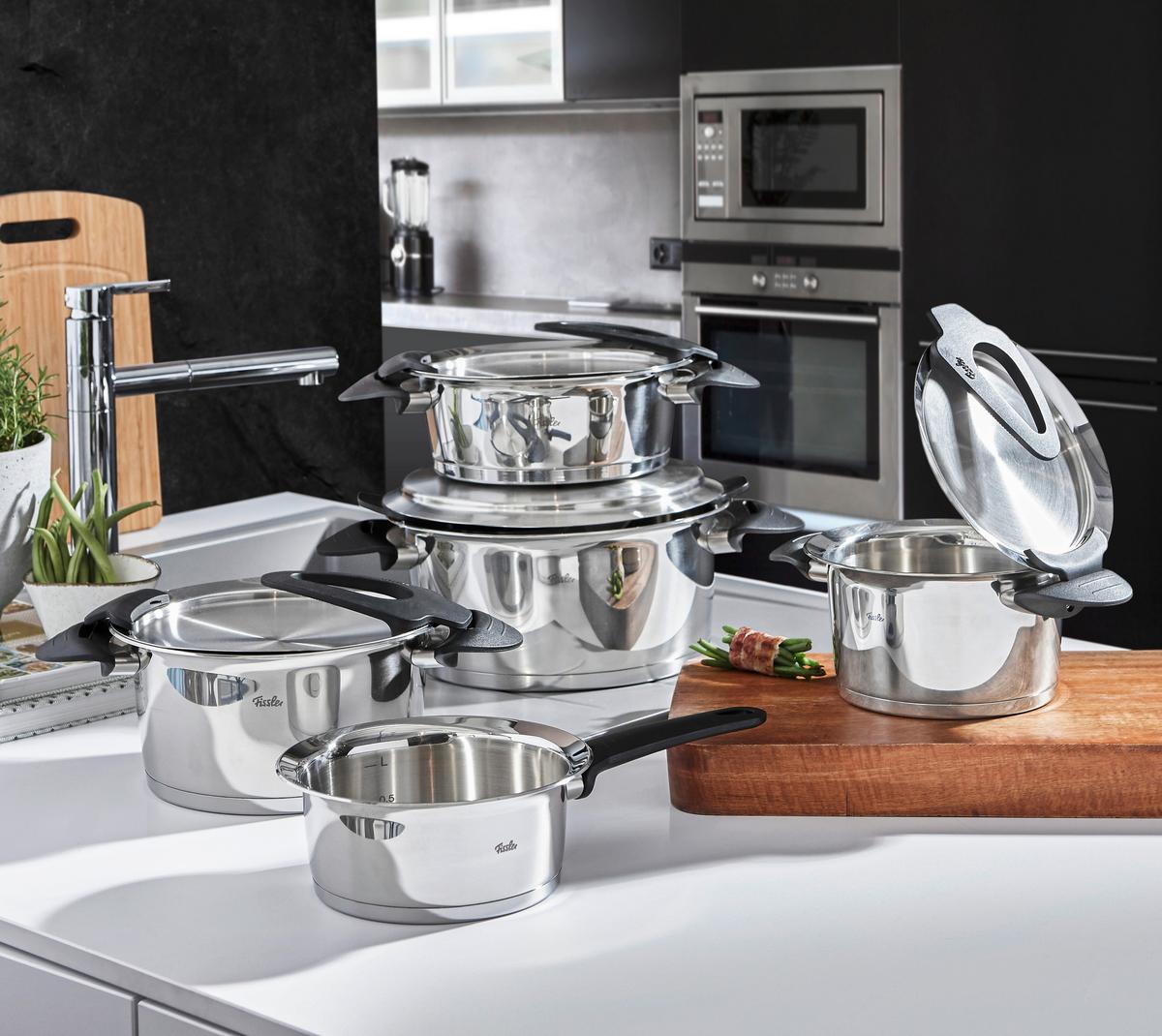 ZESTAW GARNKÓW 1611805000 FISSLER - kolor srebrny, Basics, metal - Fissler