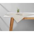 Tischdecke Ameline in Taupe - Taupe, ROMANTIK / LANDHAUS, Textil (85/85cm) - ZANDIARA