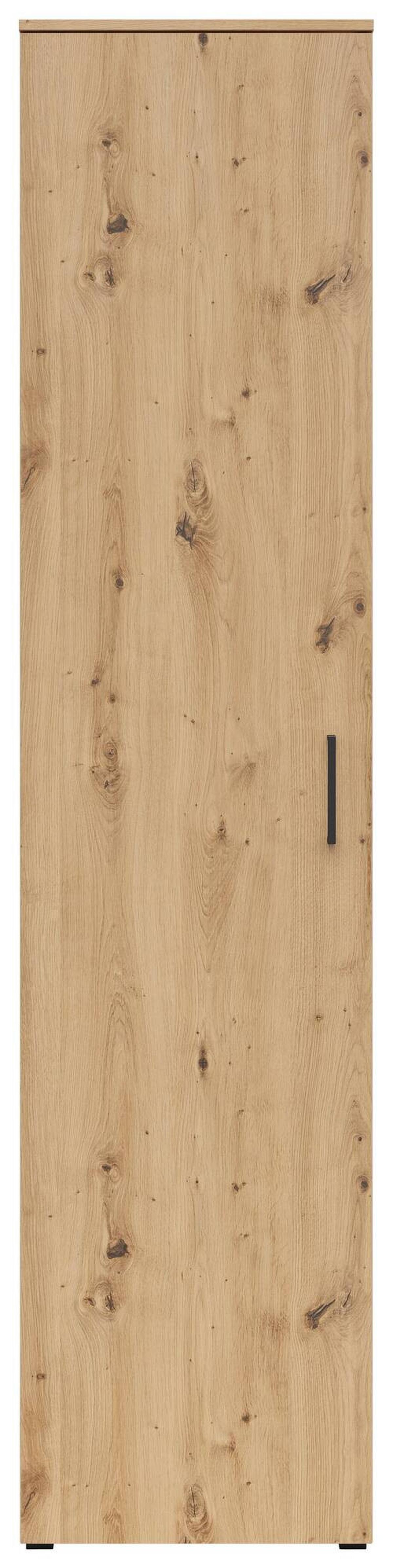 Szekrény Multistauraum - fekete/Artisan tölgy, Modern, műanyag/faalapú anyag (45/195/40cm) - Carryhome
