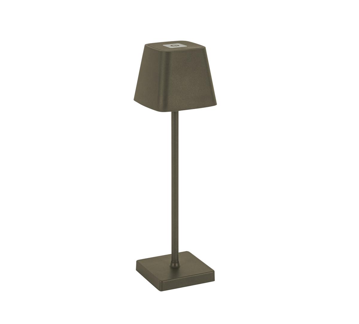 LAMPA STOŁOWA Z AKUMULATOREM LINO *SBN* - szary, Design, tworzywo sztuczne/metal (10/38cm) - Novel