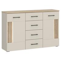 Komoda Amare - kašmir/boje hrasta, Moderno, drvni materijal/metal (125/84,8/40cm) - Modern Living