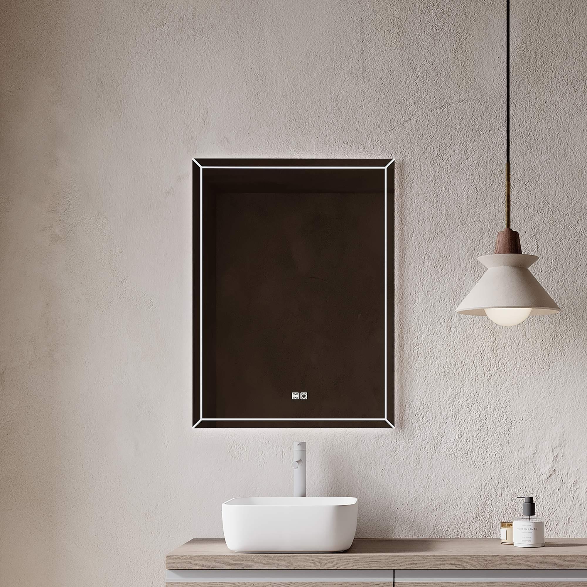 Ogledalo S Rasvjetom Brunelleschi - Moderno, staklo/metal (60/80/3cm)