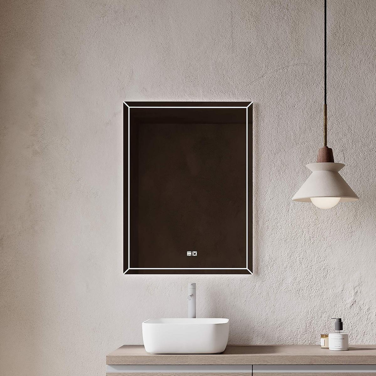 Ogledalo S Rasvjetom Brunelleschi - Moderno, staklo/metal (60/80/3cm)