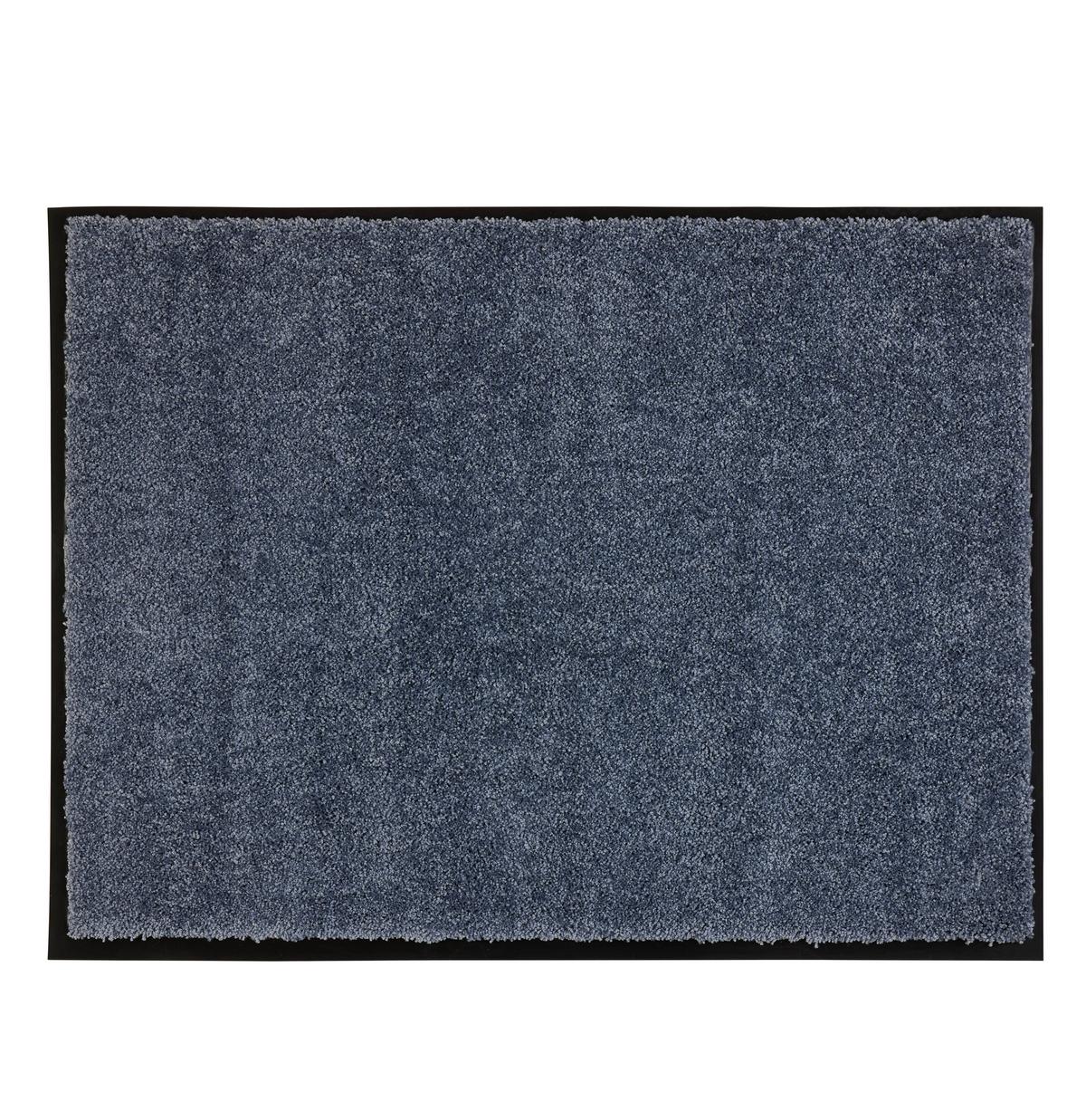 Fußmatte Fortuna 2 in Blaugrau ca. 60x80cm - Grau, MODERN, Textil (60/80cm) - Modern Living