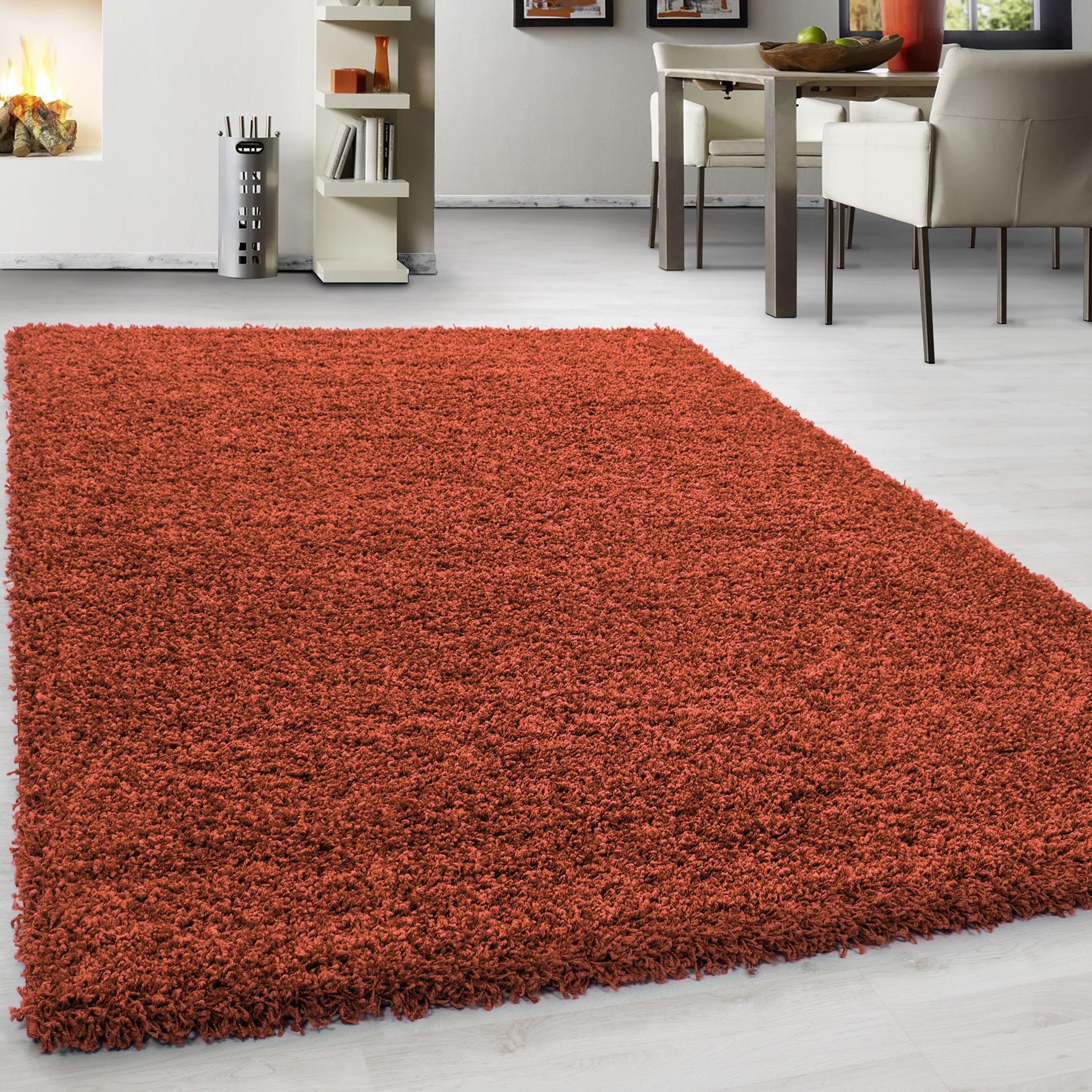 Hochflorteppich Life Terracotta ca. 60x110cm - Terracotta, KONVENTIONELL, Textil (60/110cm) - Novel