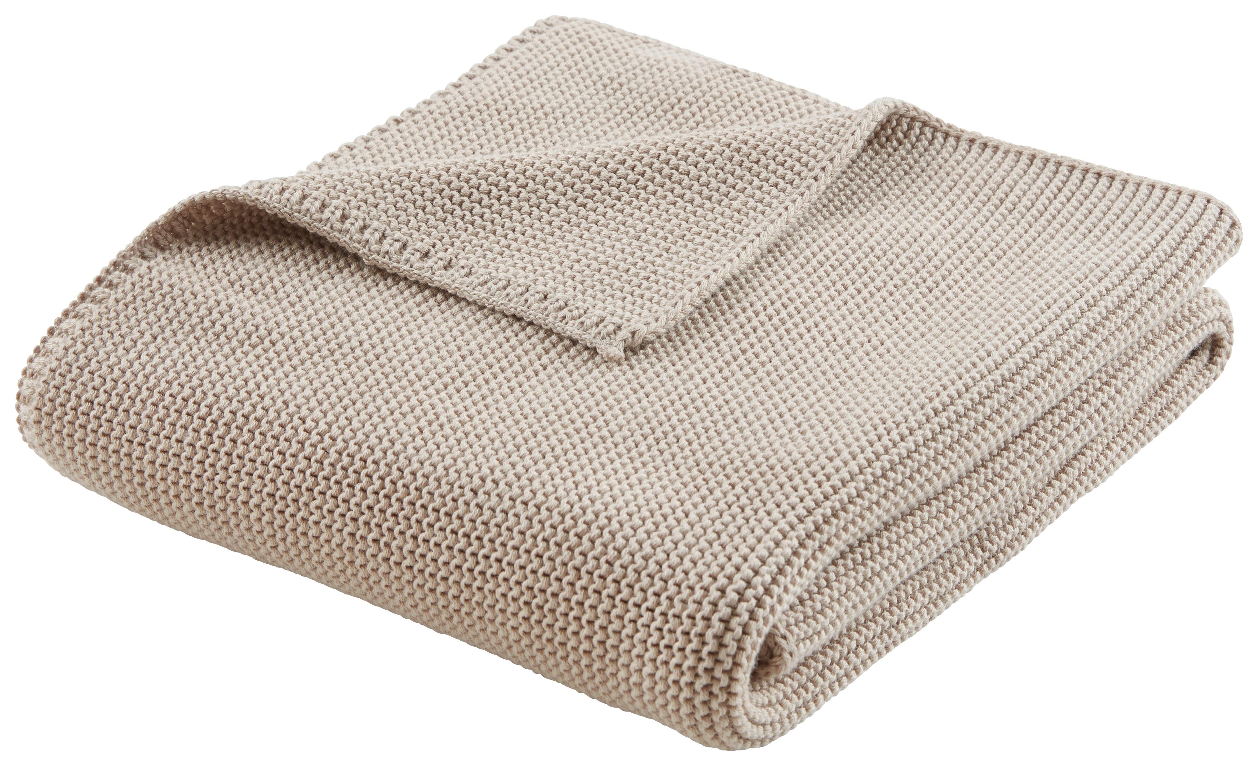 Babydecke Babystrick in Grau - Grau, Konventionell (75/100cm) - Premium Living