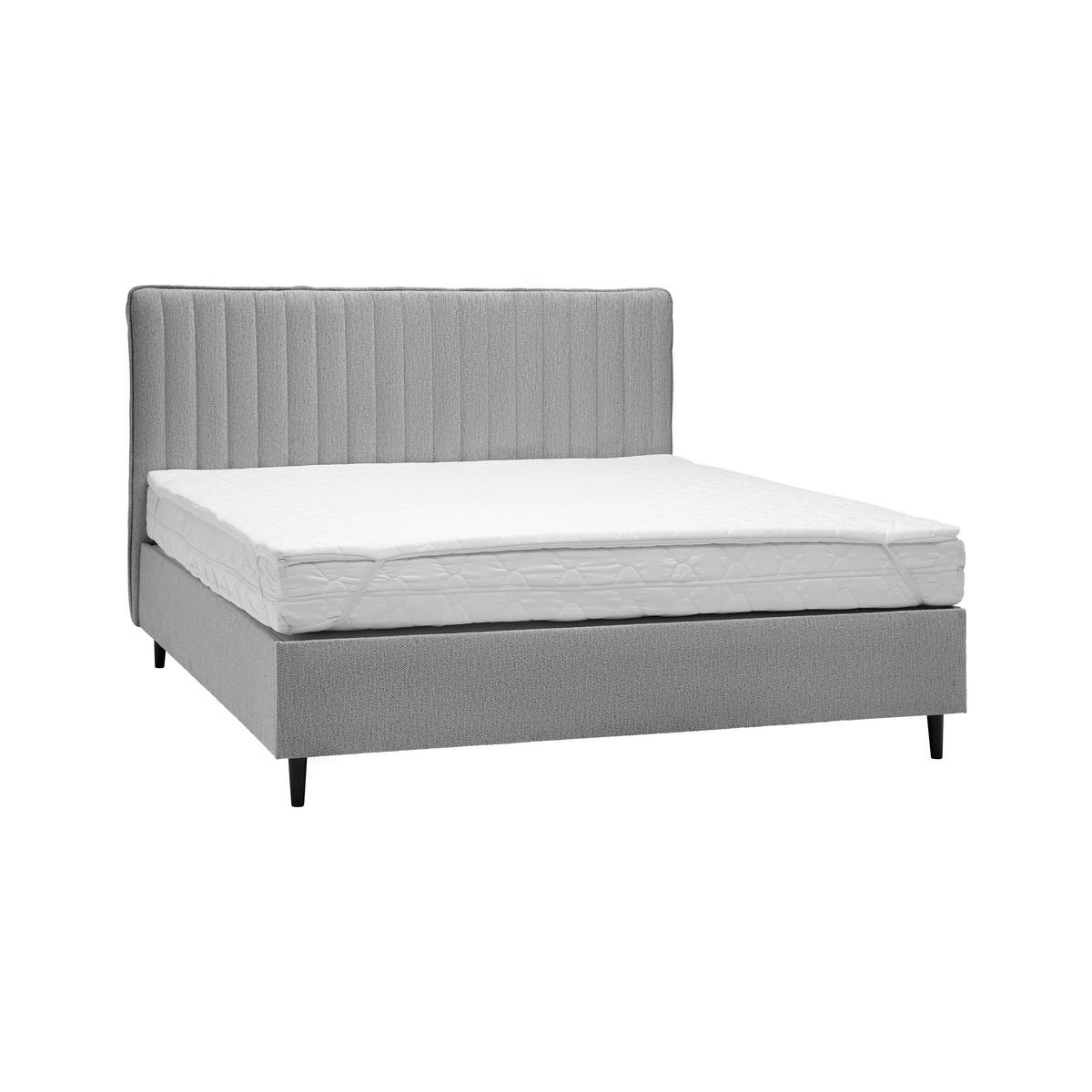 Boxbett Nemo Grau ca. 180x200cm - Schwarz/Naturfarben, KONVENTIONELL, Holz/Holzwerkstoff (180/200cm) - Mömax