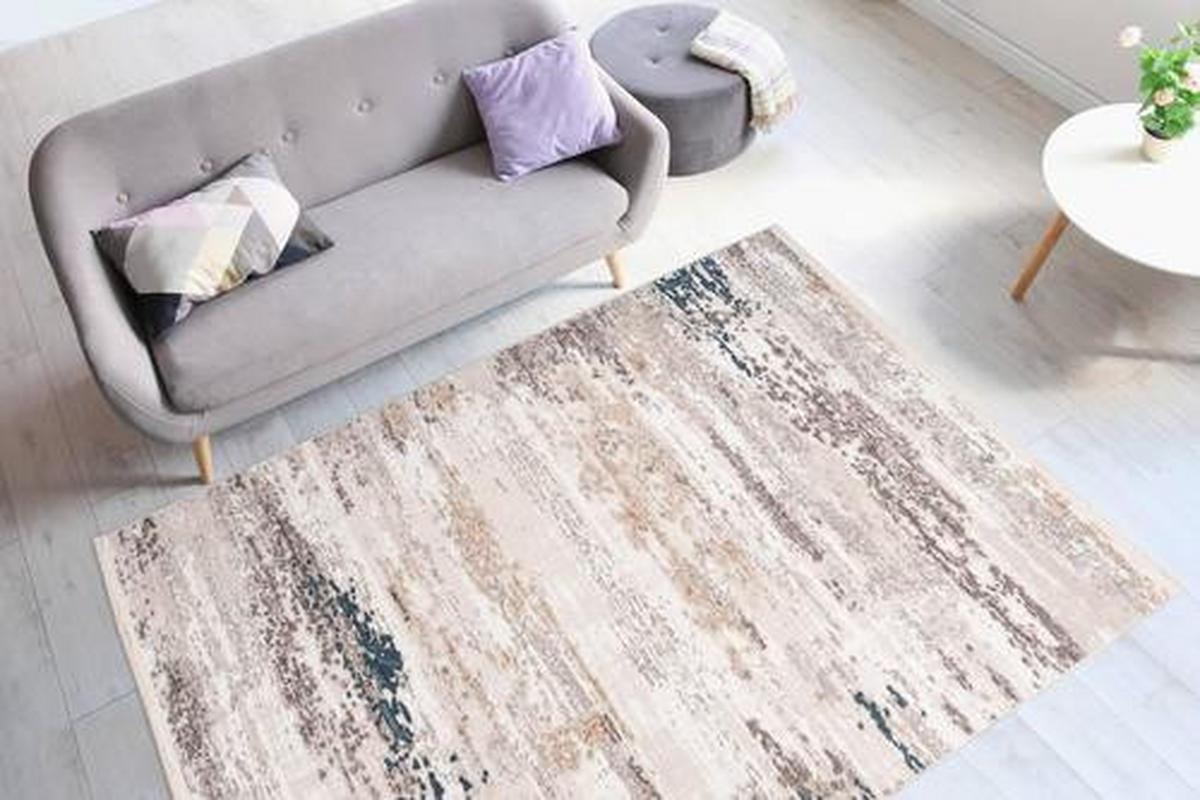 Vintage-teppich Qq2dz-120-180 - Blau/Grau, Design, Textil (120/180cm) - Kayoom