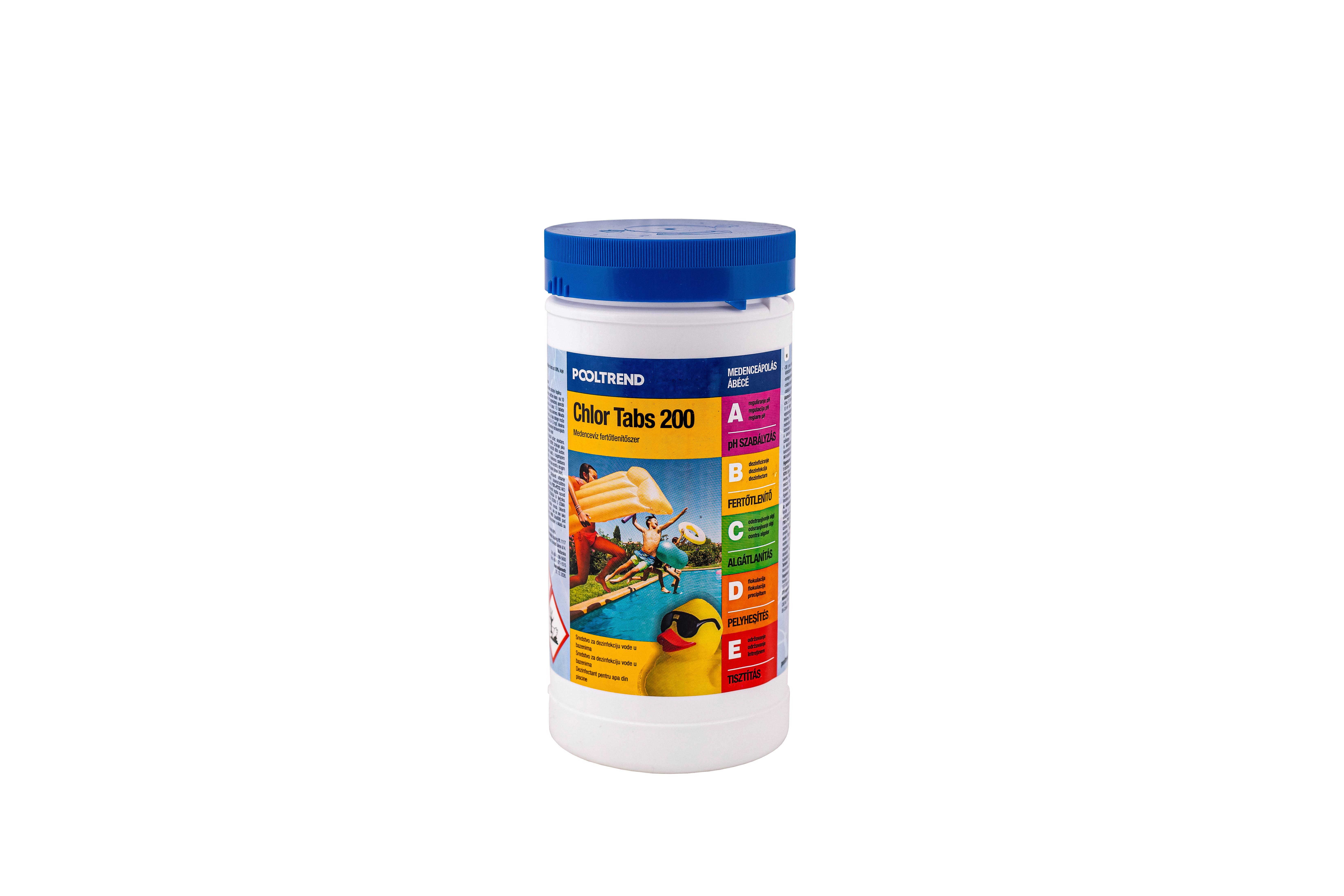 Klórtabletta 5db/csomag P.clt 010 - fehér, műanyag (1kg)