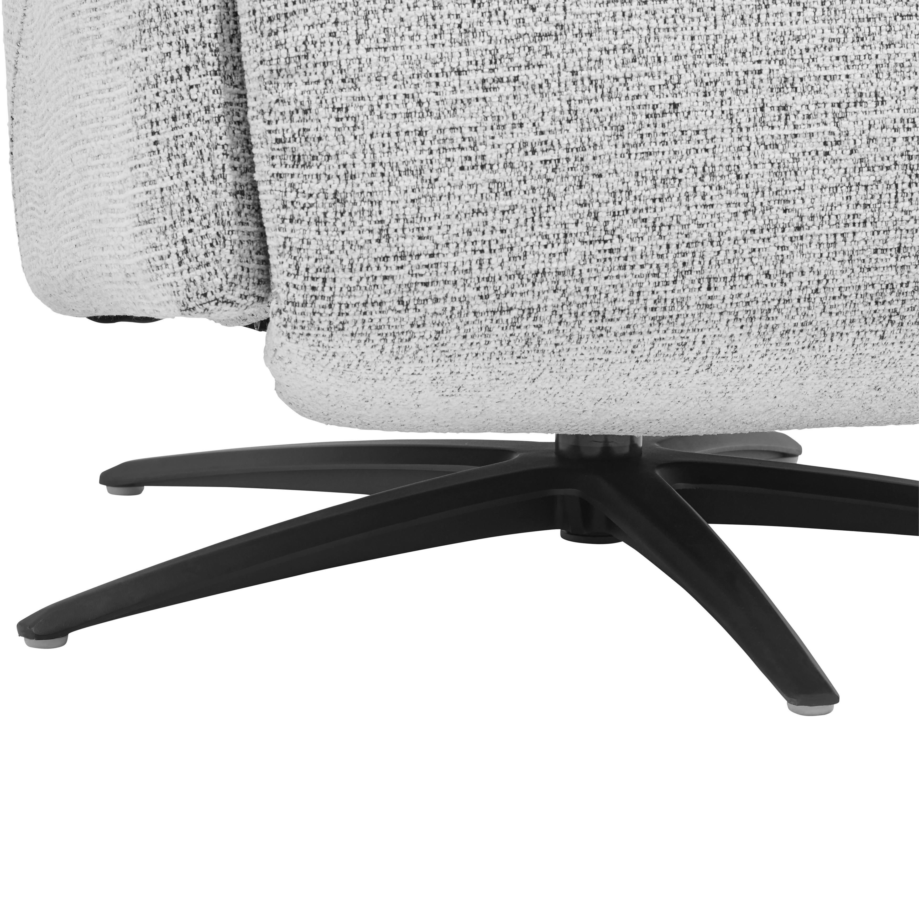 RELAXFÅTÖLJ MAXIMUS - grå/svart, Modern, metall/trä (75/110/86cm) - Premium Living