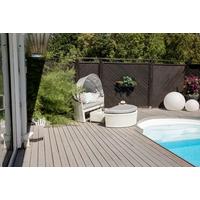 Sonneninsel Padova ca. 153x72x76 cm Weiß - Weiß, KONVENTIONELL, Kunststoff (153/72/76cm) - Gardenson