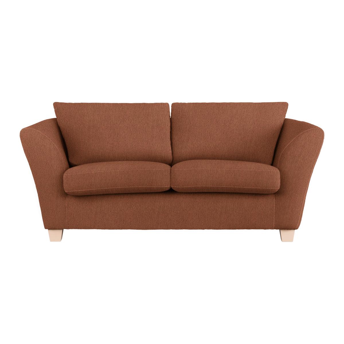 2-Sitzer-Sofa Devado Kupferfarben - Naturfarben/Kupferfarben, Holz/Textil (190/70-85/95cm) - Mömax