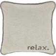 Zierkissen Relax in Grau, ca. 50x50cm - Grau, KONVENTIONELL, Textil (50/50cm) - PREMIUM LIVING